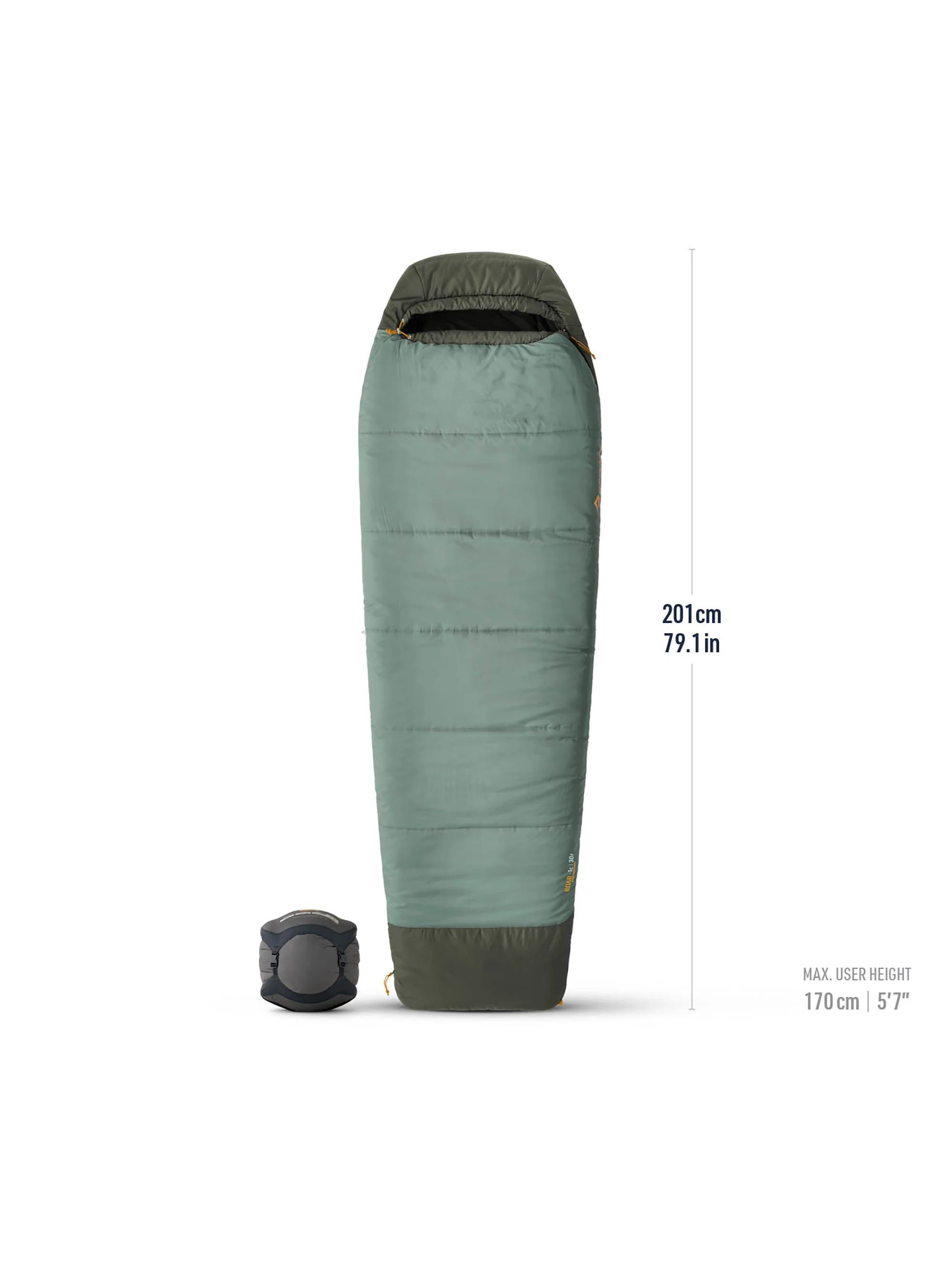 Boab Synthetic Sleeping Bag 30F | -1°C Short - Image 3