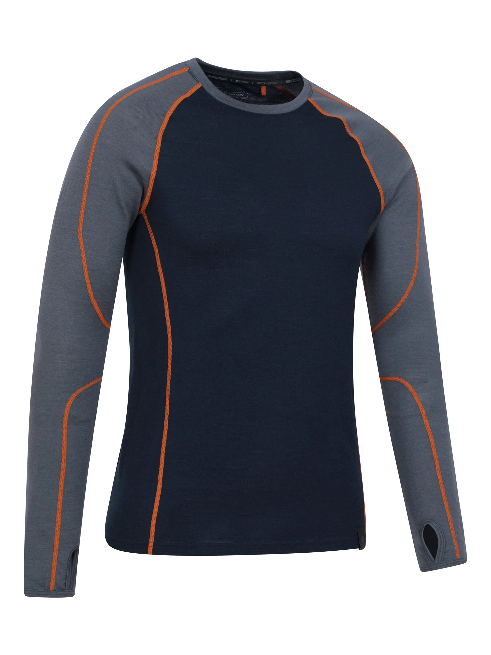 Mountain Warehouse Asgard Mens Merino Round Neck Top - Image 2