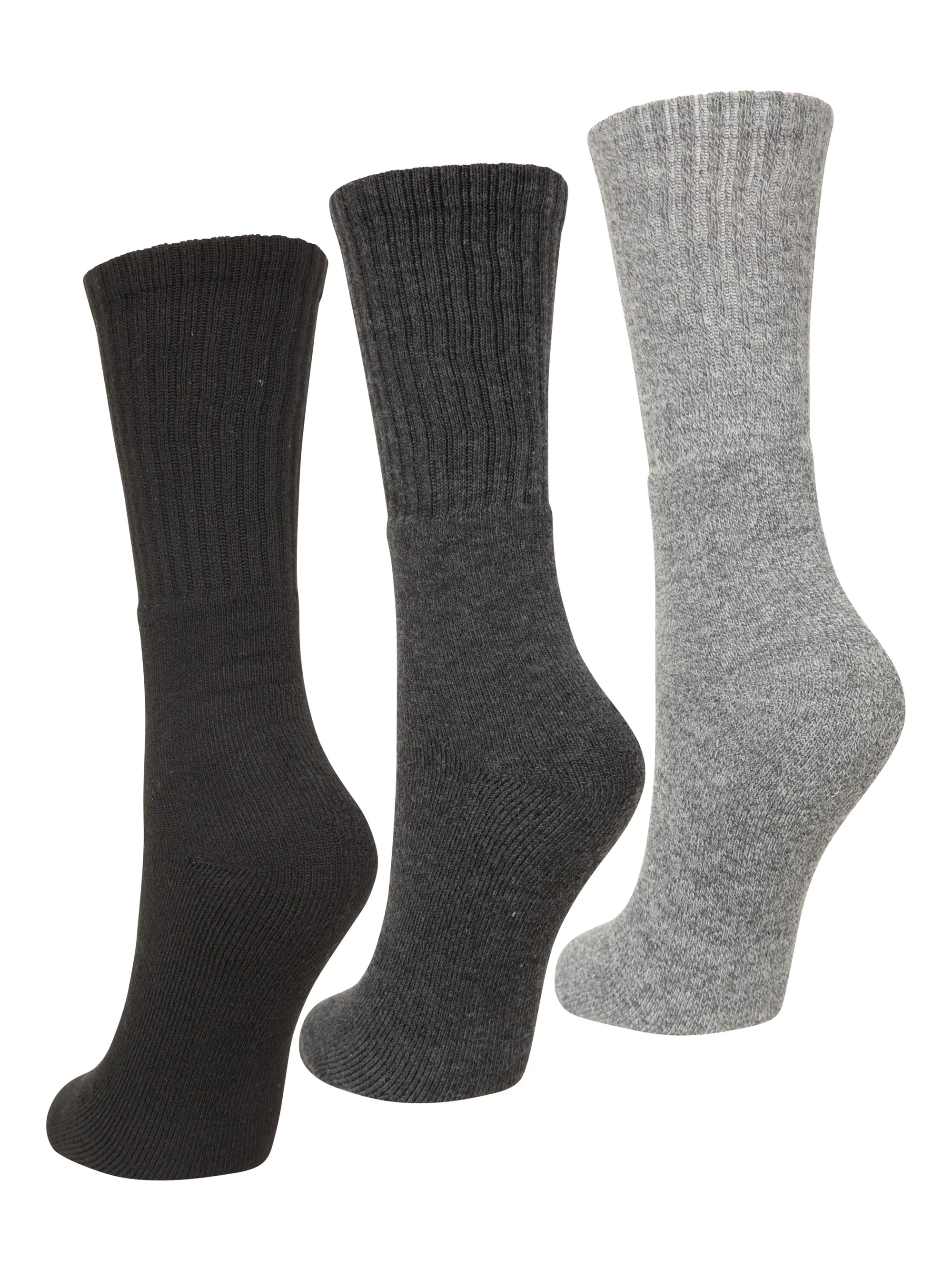 Mountain Warehouse Outdoor Womens Mid-Calf Hiking Socks 3-Pack - Image 2