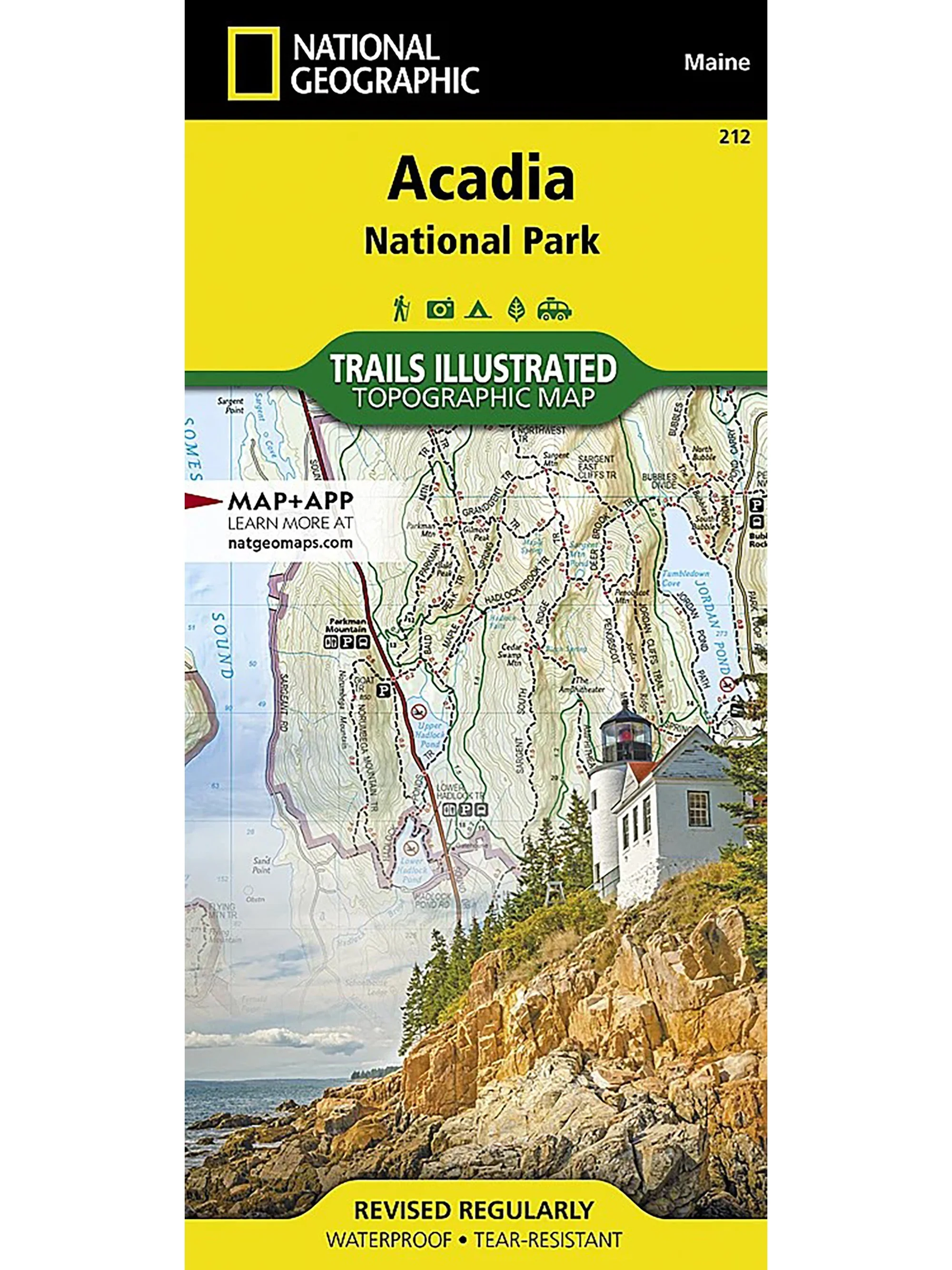 National Geographic Acadia National Park Map
