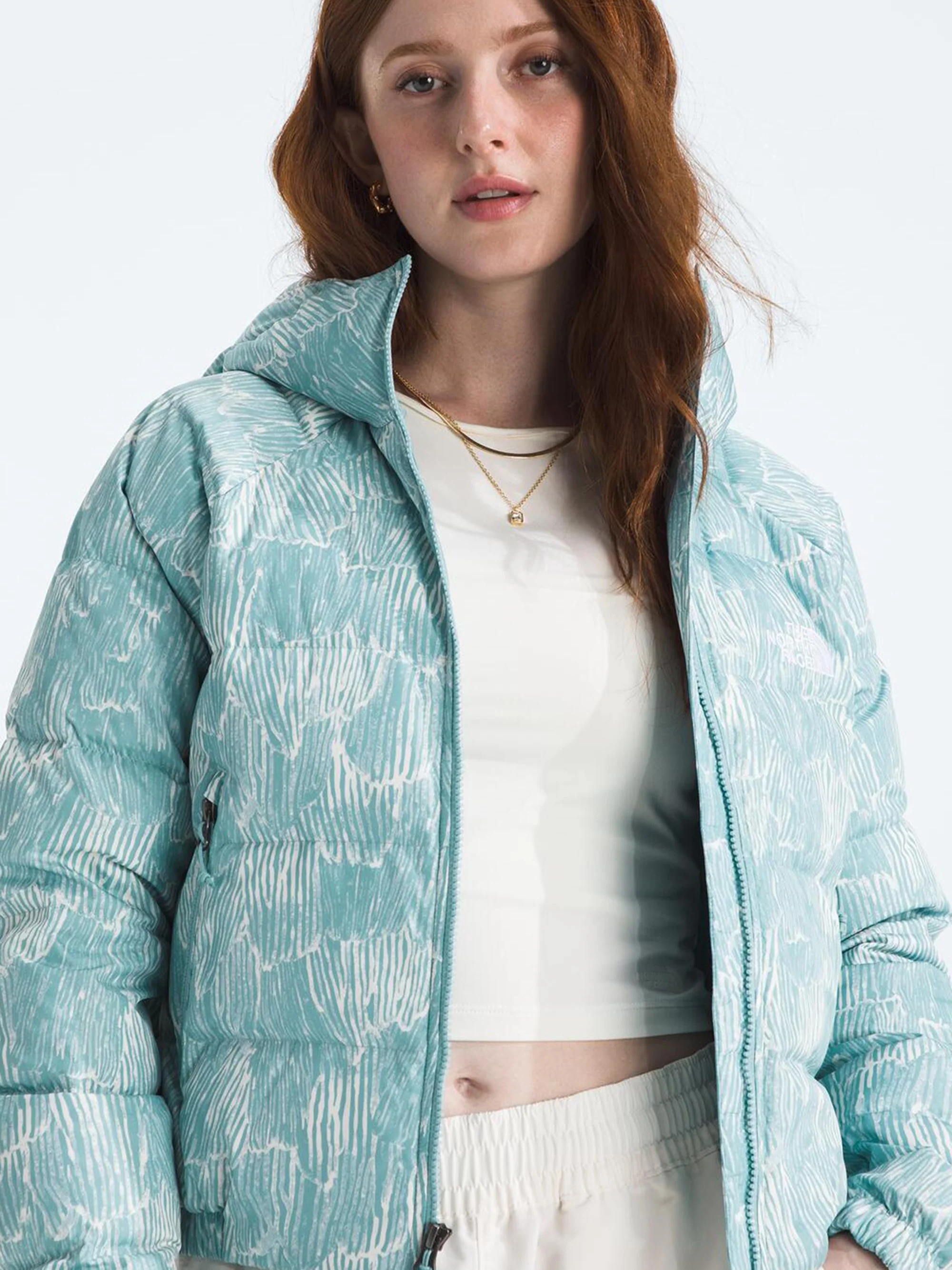 The North Face Womens Hydrenalite Down Hoodie - Print - Image 4
